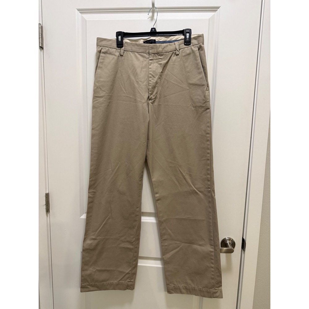 Banana Republic Dawson Khaki Chino Pants Mens 34x34 Straight Leg Tan Cotton